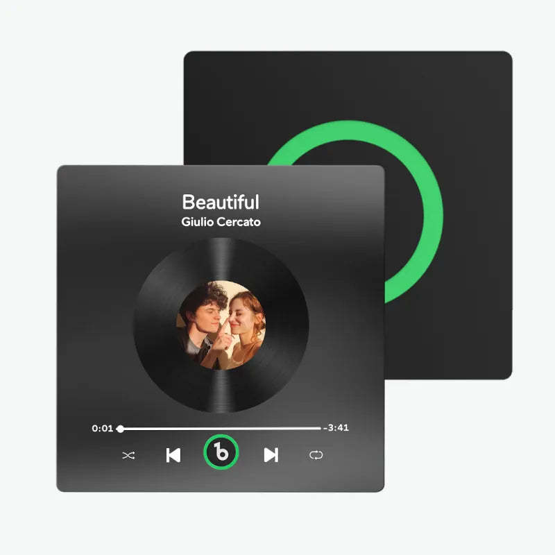 Personalisierter Musik-kühlschrankmagnet Zum Vatertag, Geschenk, Bunter Rahmen, Album, Kühlschrankmagnet, Musik-wandfotoaufkleber, Musikwerk, Das Als Geschenk Gespielt Werden Kann - meinemondlampe