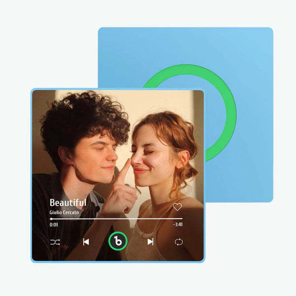 Personalisierter Musik-kühlschrankmagnet Zum Vatertag, Geschenk, Bunter Rahmen, Album, Kühlschrankmagnet, Musik-wandfotoaufkleber, Musikwerk, Das Als Geschenk Gespielt Werden Kann - meinemondlampe