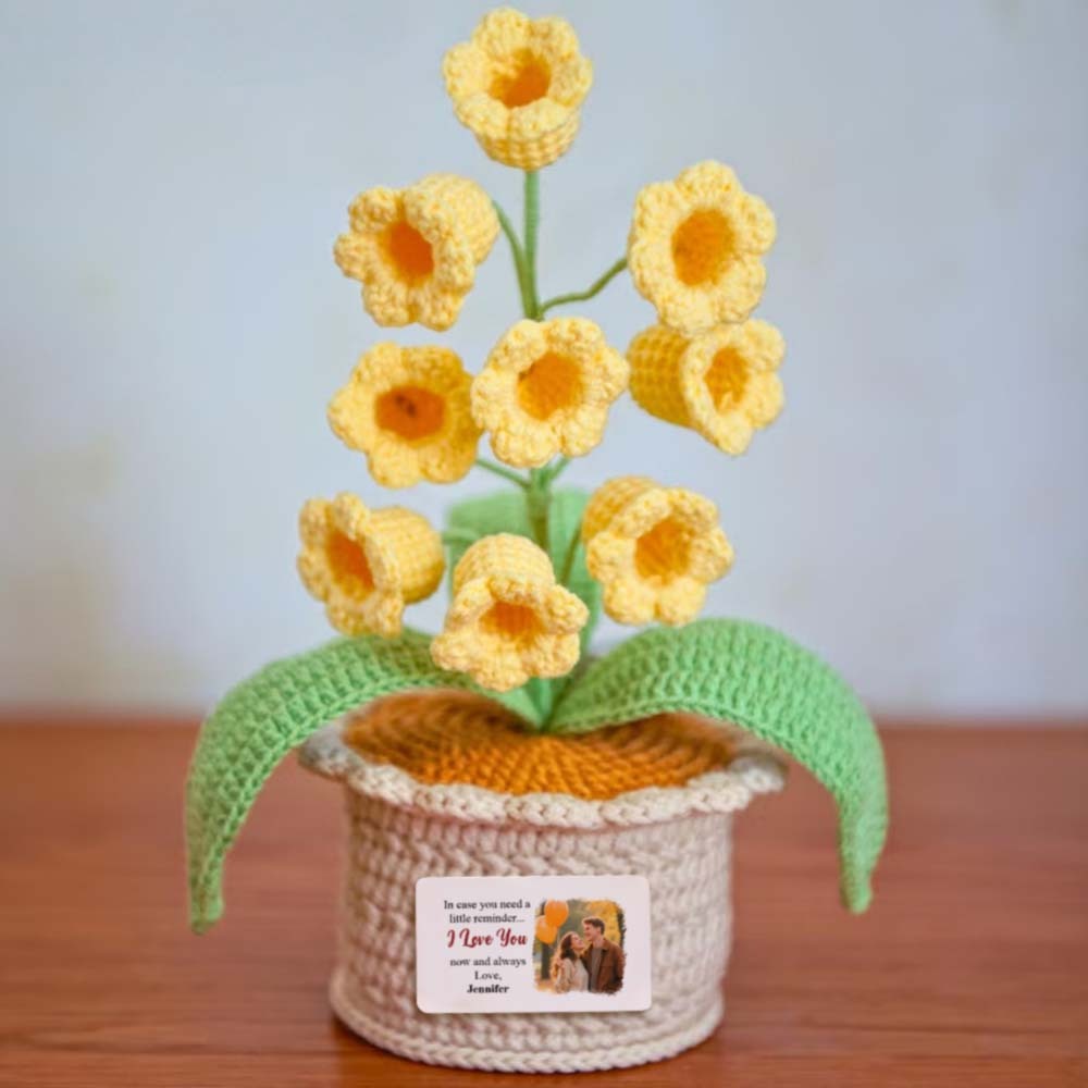 Gehäkeltes Maiglöckchen Mit Led-beleuchtung – Leuchtende Topfblume Aus Strickgarn Für Stimmungsvolles Wohnambiente