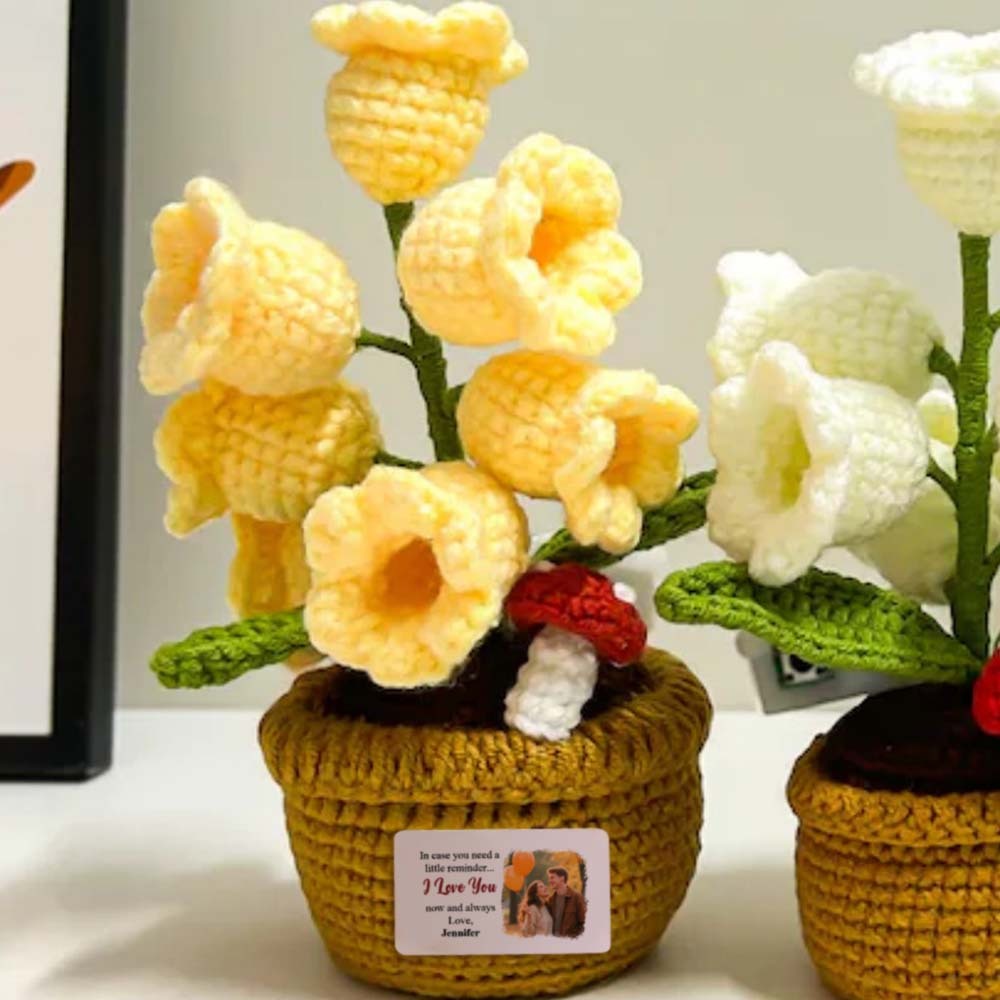 Gehäkeltes Maiglöckchen Mit Led-beleuchtung – Leuchtende Topfblume Aus Strickgarn Für Stimmungsvolles Wohnambiente