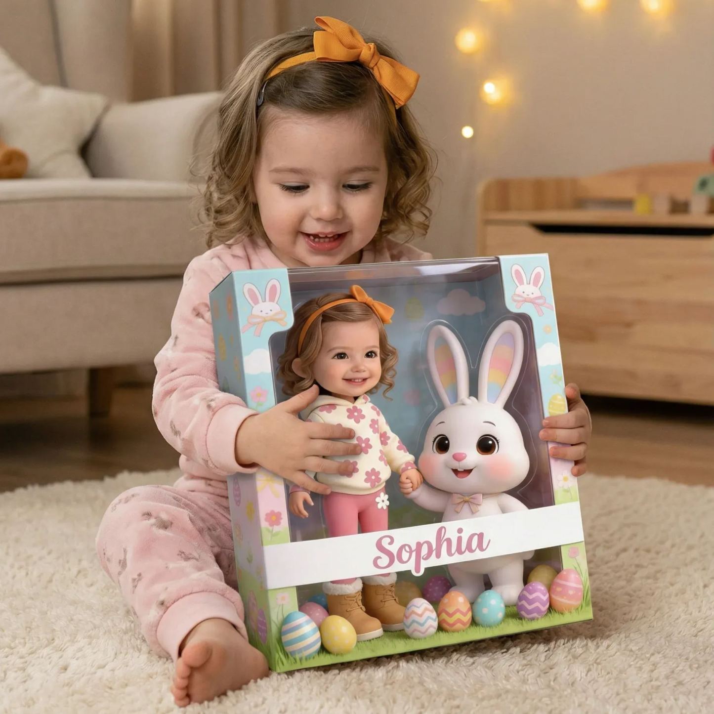 Individuell Gestaltetes Ostergeschenk Mit Foto – Personalisierte Acrylplakette In Kinderform