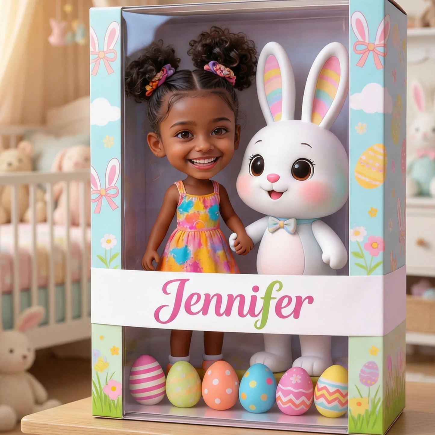 Individuell Gestaltetes Ostergeschenk Mit Foto – Personalisierte Acrylplakette In Kinderform