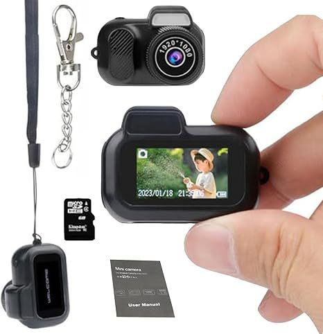 Schlüsselanhänger-kamera, 1080p Mini-pixel-kamera, Micro-mini-dv/camcorder, Tragbare Kettenkamera Mit Acht Filtern, Lange Akkulaufzeit Für Den Innen- Und Außenbereich - meinemondlampe