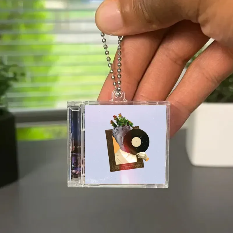 Personalisierter Album-cd-schlüsselanhänger
