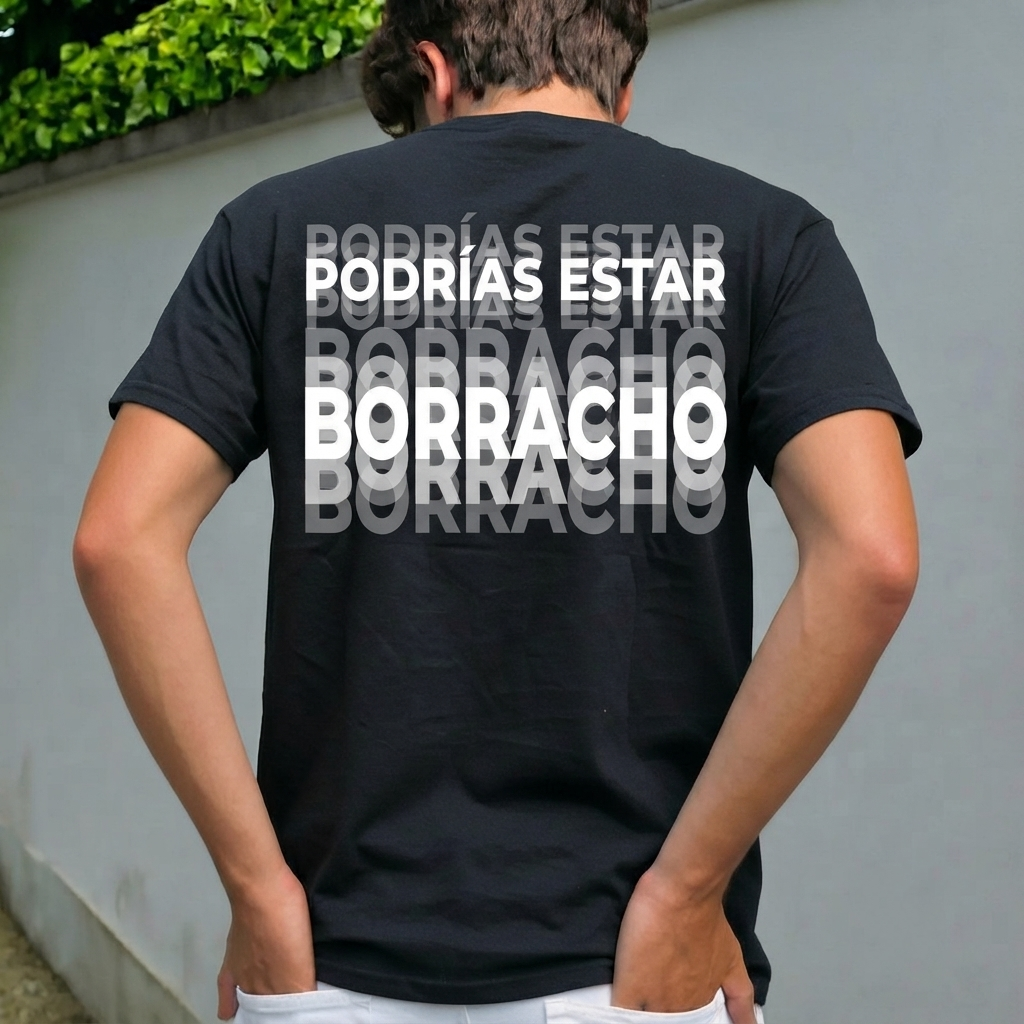 Impreso En La Parte Posterior, Podrías Estar Borracho, Camiseta Divertida, Humor Para Beber, Regalo De Camiseta Unisex