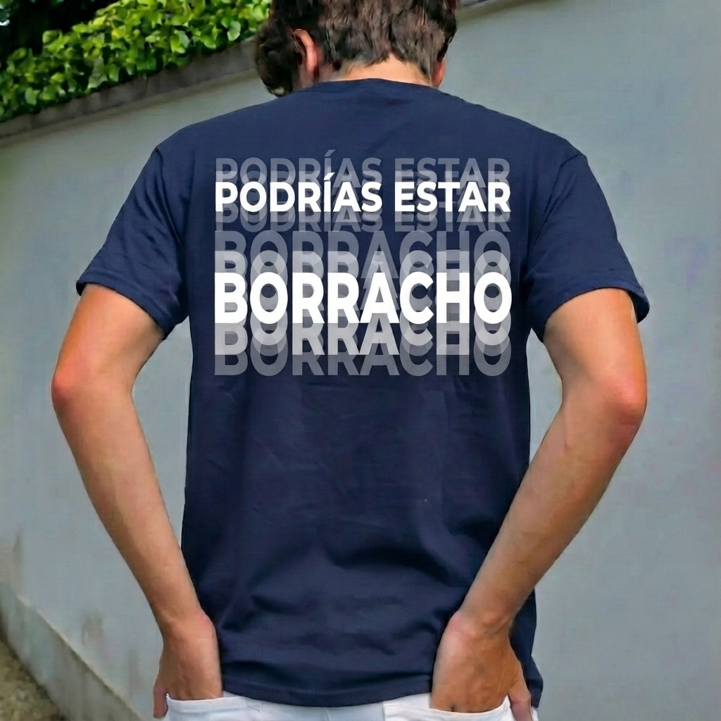 Impreso En La Parte Posterior, Podrías Estar Borracho, Camiseta Divertida, Humor Para Beber, Regalo De Camiseta Unisex