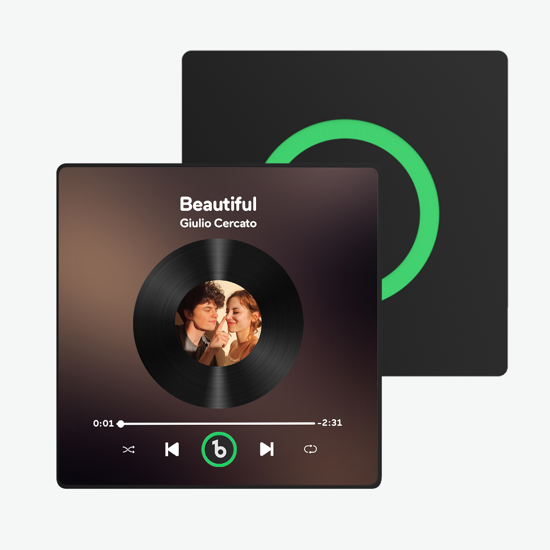 Imán De Nevera Con Música De Color Morado Y Amatista Personalizado, Nuevo Adhesivo De Pared Con Foto Musical De Actualización 4.0 Que Reproduce Música Sin Teléfono Móvil, Varios Estilos, Regalos Para Parejas - santacalcetines