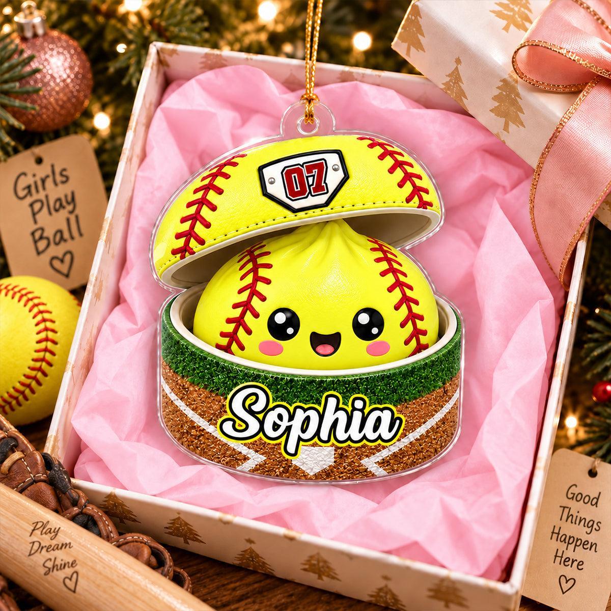 Juegos De Pelota Personalizados Dumpling Squishy Style - Adorno Acrílico Personalizado - Regalo De Navidad Para Hija, Hijo Y Nietos - santacalcetines