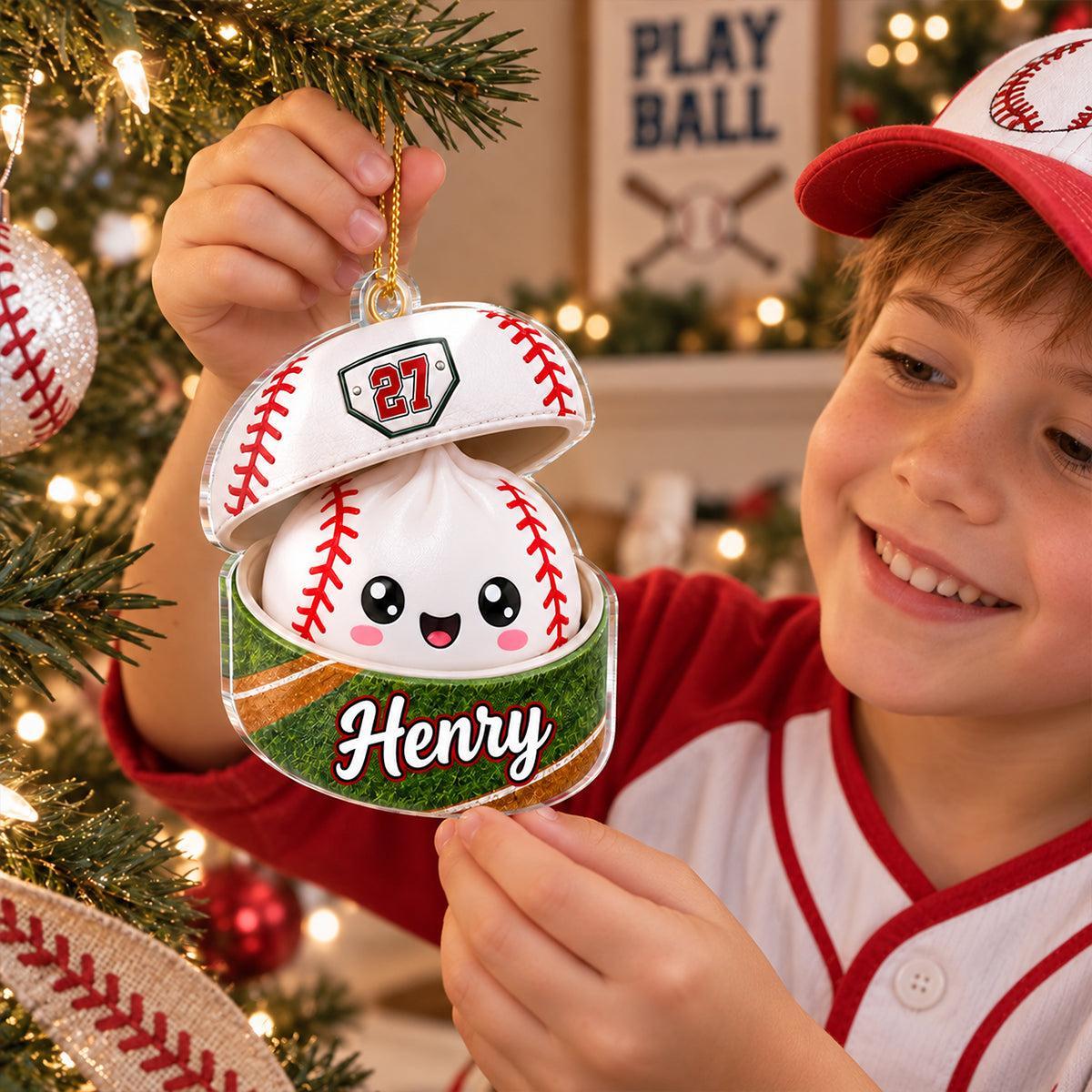 Juegos De Pelota Personalizados Dumpling Squishy Style - Adorno Acrílico Personalizado - Regalo De Navidad Para Hija, Hijo Y Nietos - santacalcetines