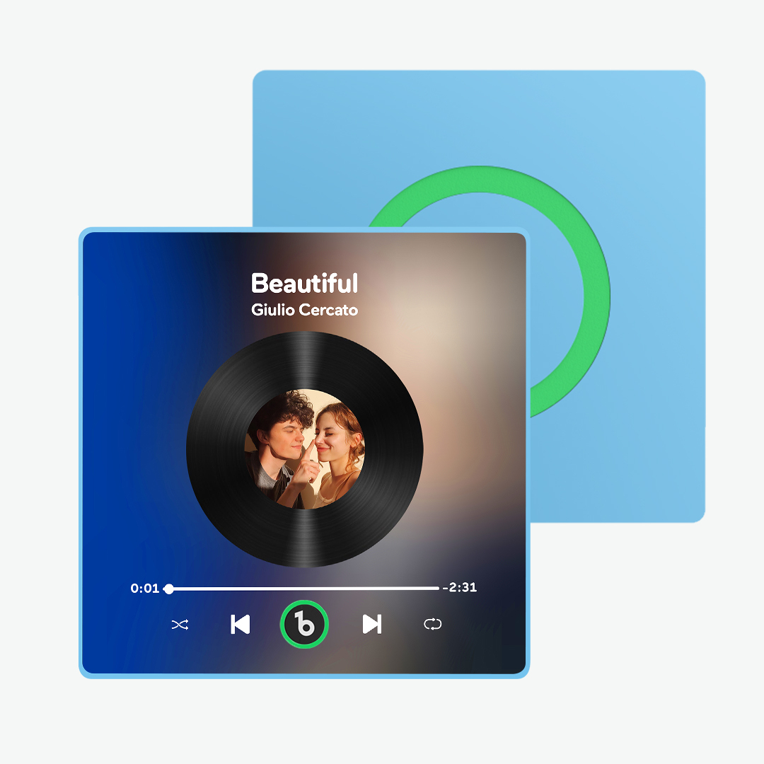 Imán De Nevera Con Música De Color Morado Y Amatista Personalizado, Nuevo Adhesivo De Pared Con Foto Musical De Actualización 4.0 Que Reproduce Música Sin Teléfono Móvil, Varios Estilos, Regalos Para Parejas - santacalcetines