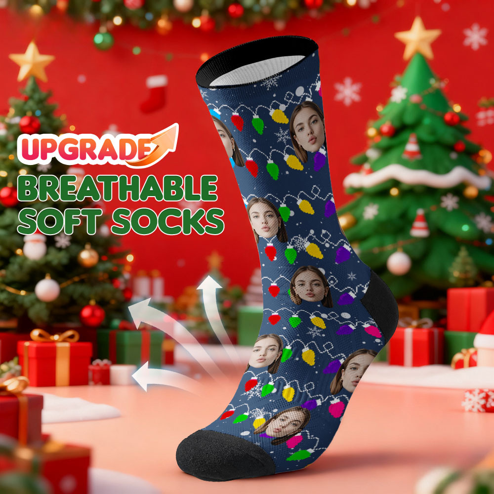 Calcetines Navideños Personalizados Con Temática De Perro, Calcetines Con Texto 'te Amo', Calcetines De Papá Noel Para Amantes De Las Mascotas, Regalo - santacalcetines