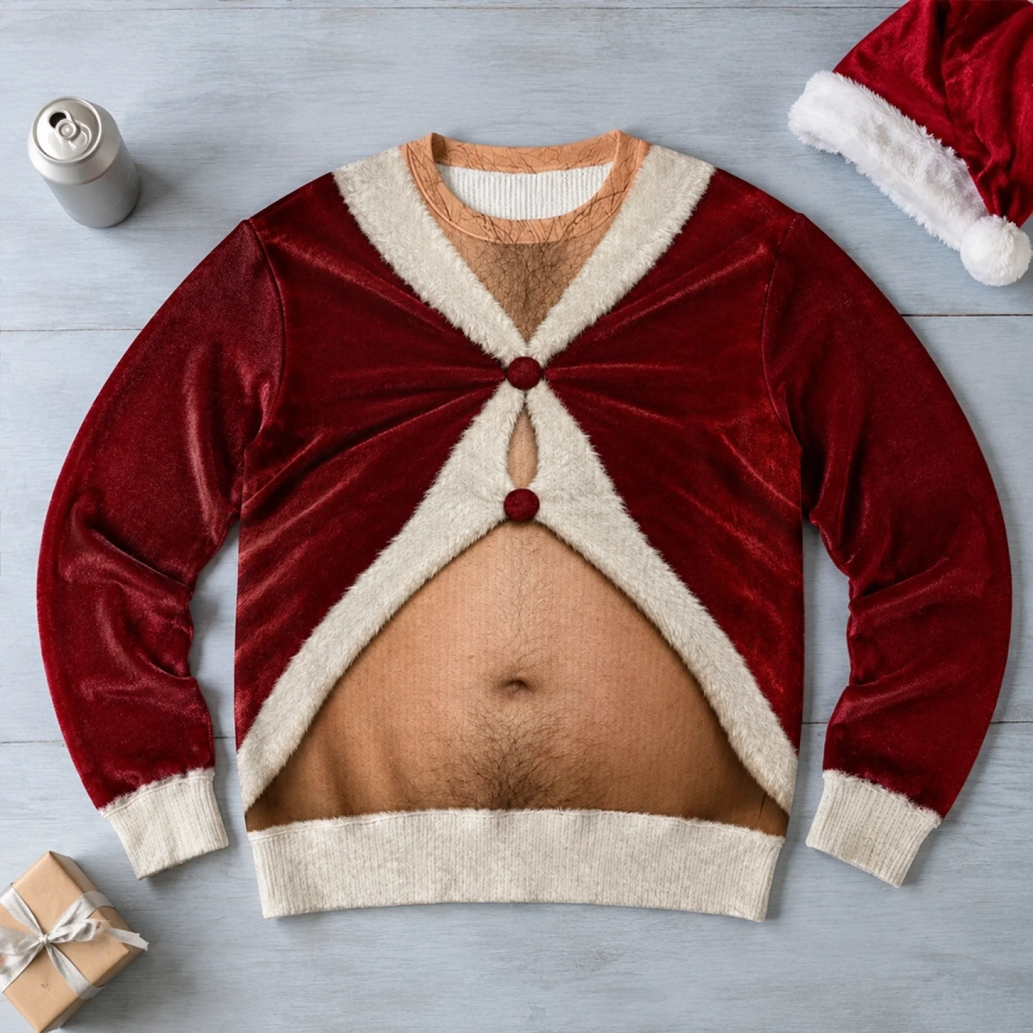 Sudadera Fea Unisex Divertida Personalizada – Regalos De Cumpleaños De Navidad Personalizados Para Esposa, Hija, Mejores Amigas, Hermanas, Nieta, Abuela, Mamá, Usted Mismo – La Chica Fiestera Favorita De Papá Noel - santacalcetines