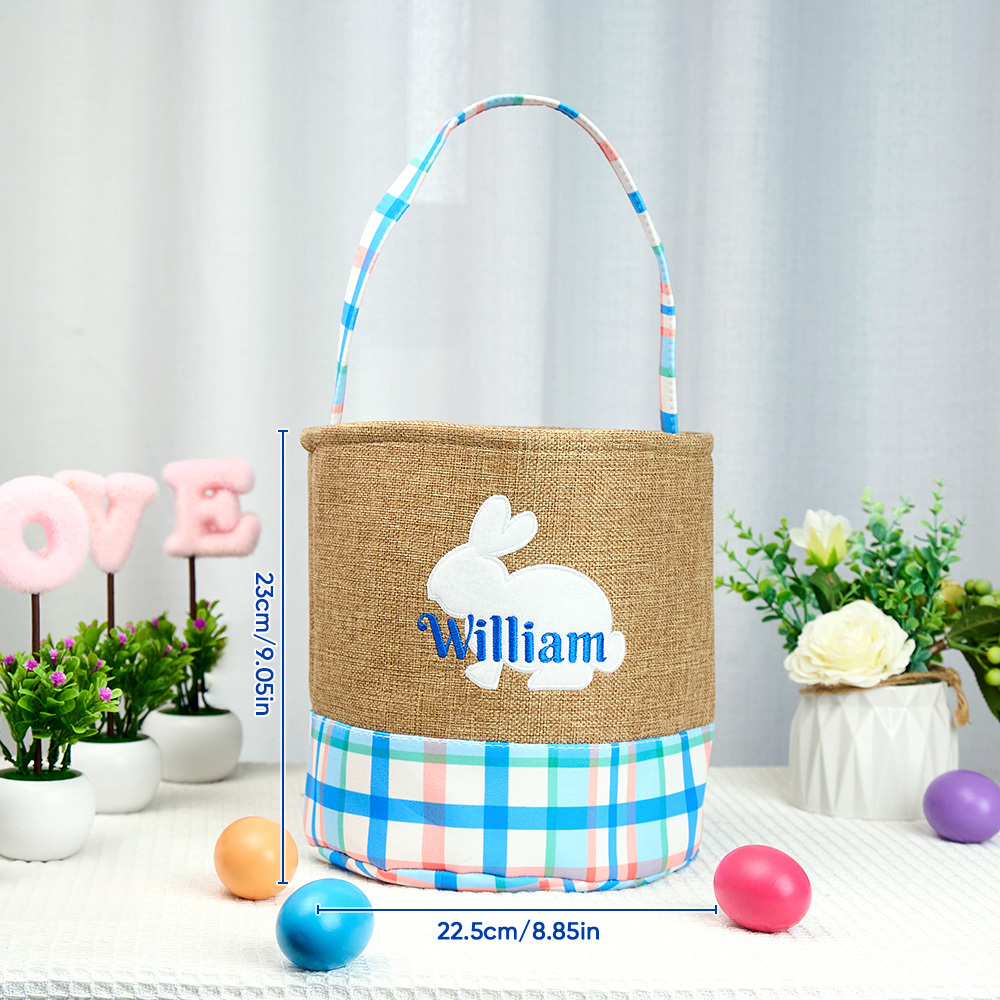Canasta De Pascua Personalizada Con Monograma Canasta De Pascua Canasta Para Niñas Canasta Para Niños - santacalcetines