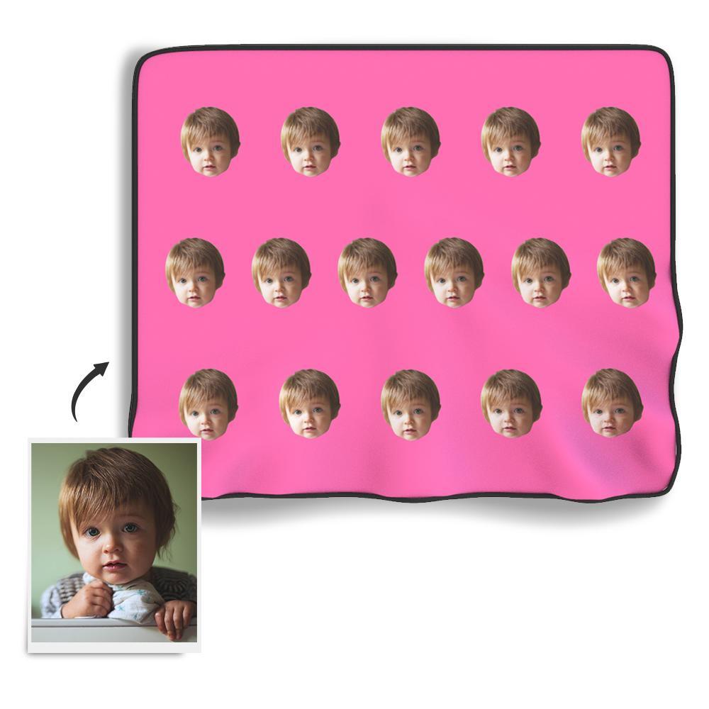 Face Colorful Photo Blanket - SantaSocks