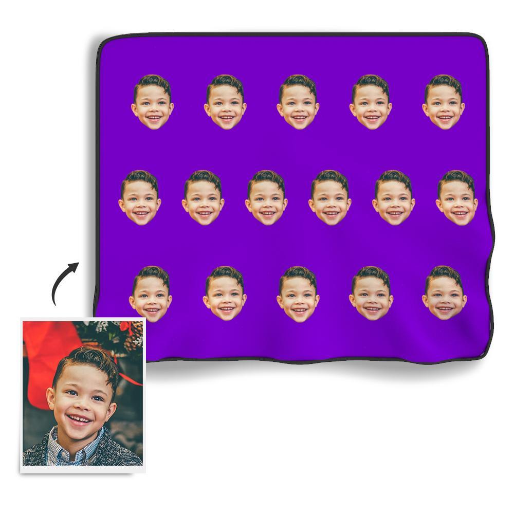 Face Colorful Photo Blanket - SantaSocks