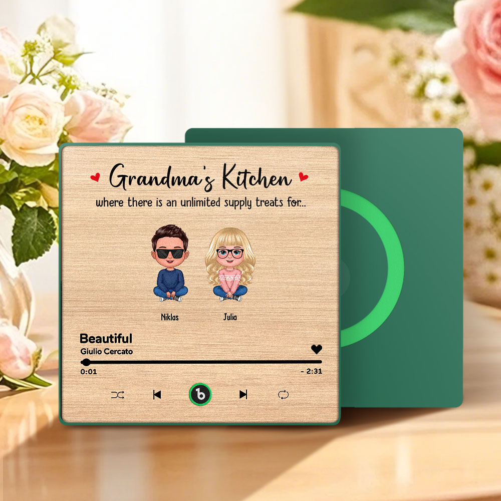 Imán De Nevera Con Música Personalizada Para El Día De La Madre, Adhesivo De Pared Con Música Que Reproduce Música Sin Celular, Varios Estilos. - santacalcetines