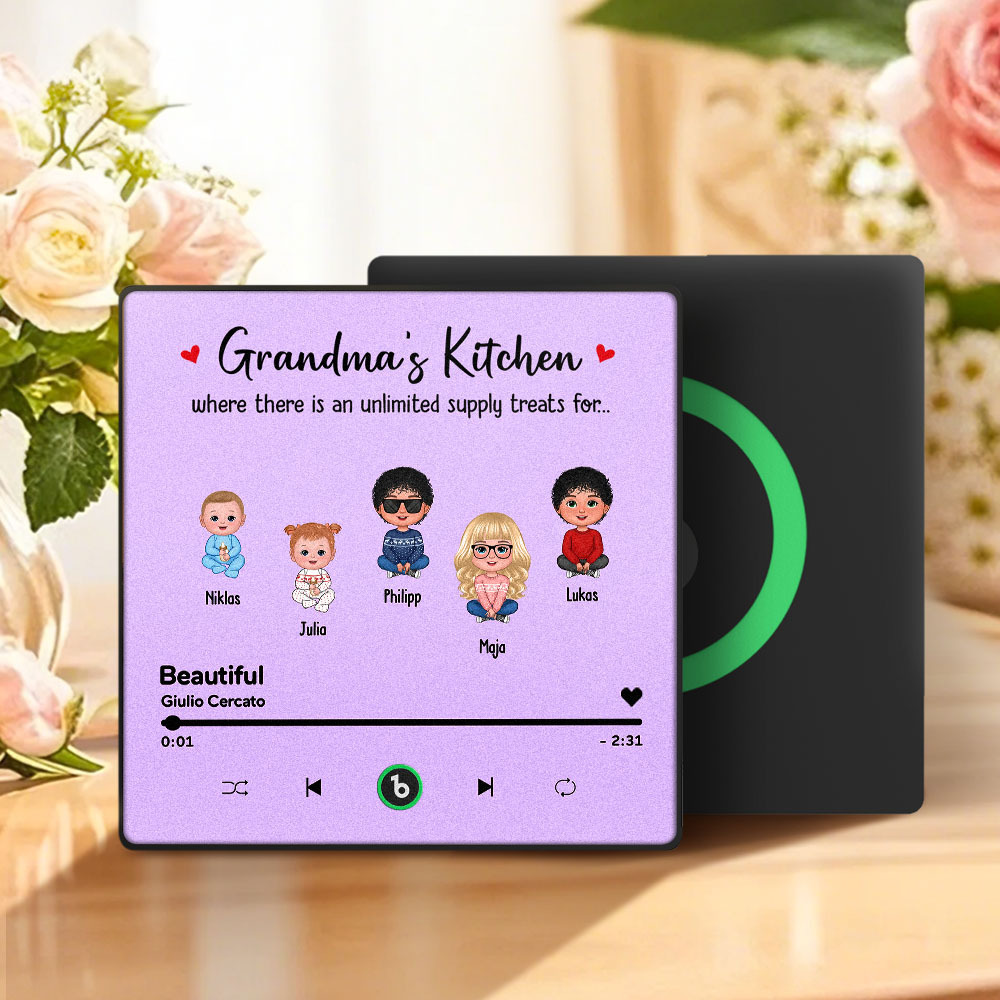 Imán De Nevera Con Música Personalizada Para El Día De La Madre, Adhesivo De Pared Con Música Que Reproduce Música Sin Celular, Varios Estilos. - santacalcetines
