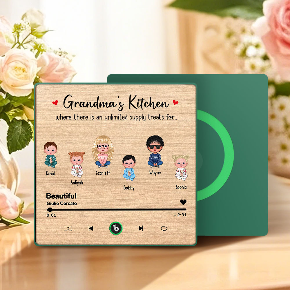 Imán De Nevera Con Música Personalizada Para El Día De La Madre, Adhesivo De Pared Con Música Que Reproduce Música Sin Celular, Varios Estilos. - santacalcetines