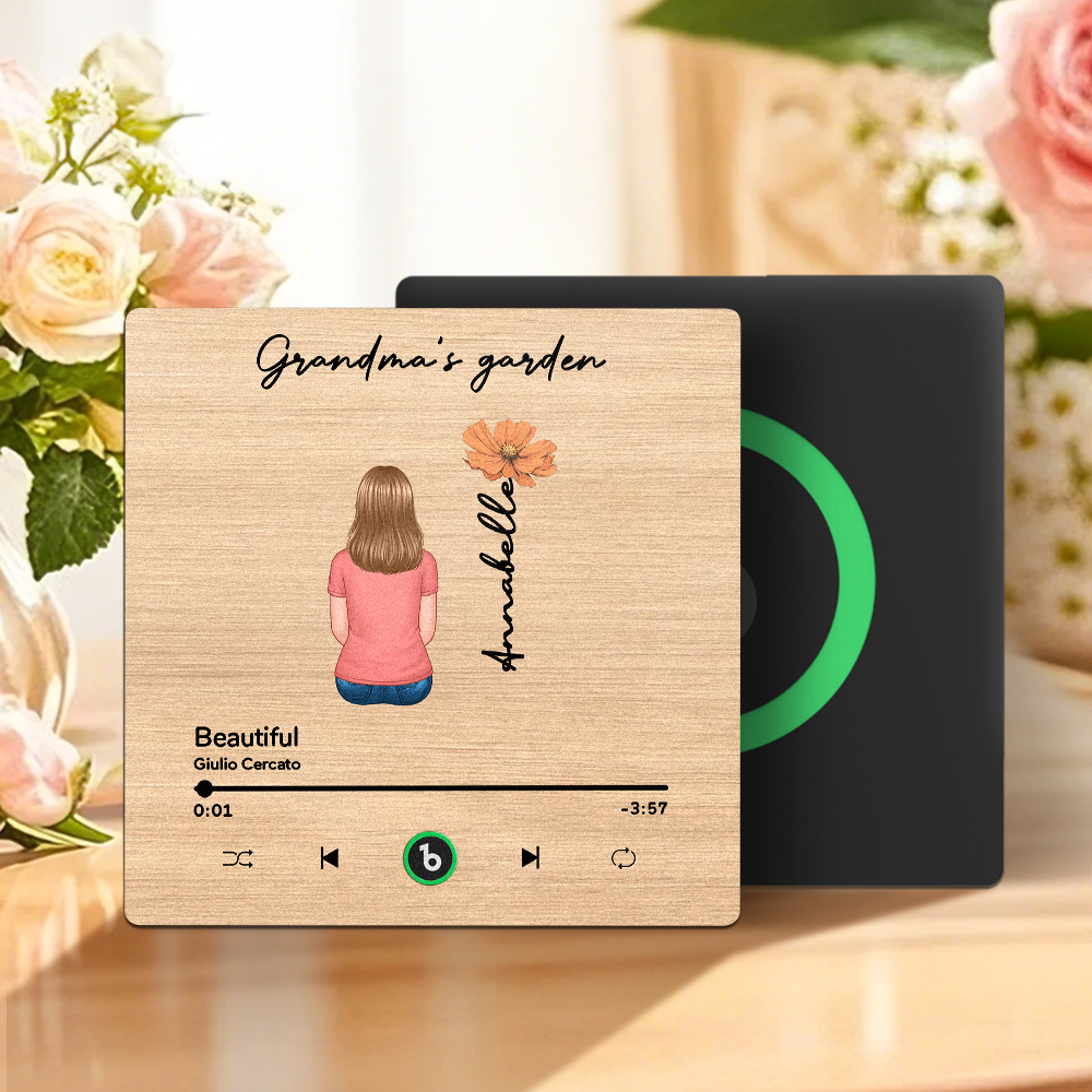 Imán De Nevera Con Música Personalizada Para El Día De La Madre, Adhesivo Para Pared Con Música Que Reproduce Música Sin Celular, Varios Estilos - santacalcetines