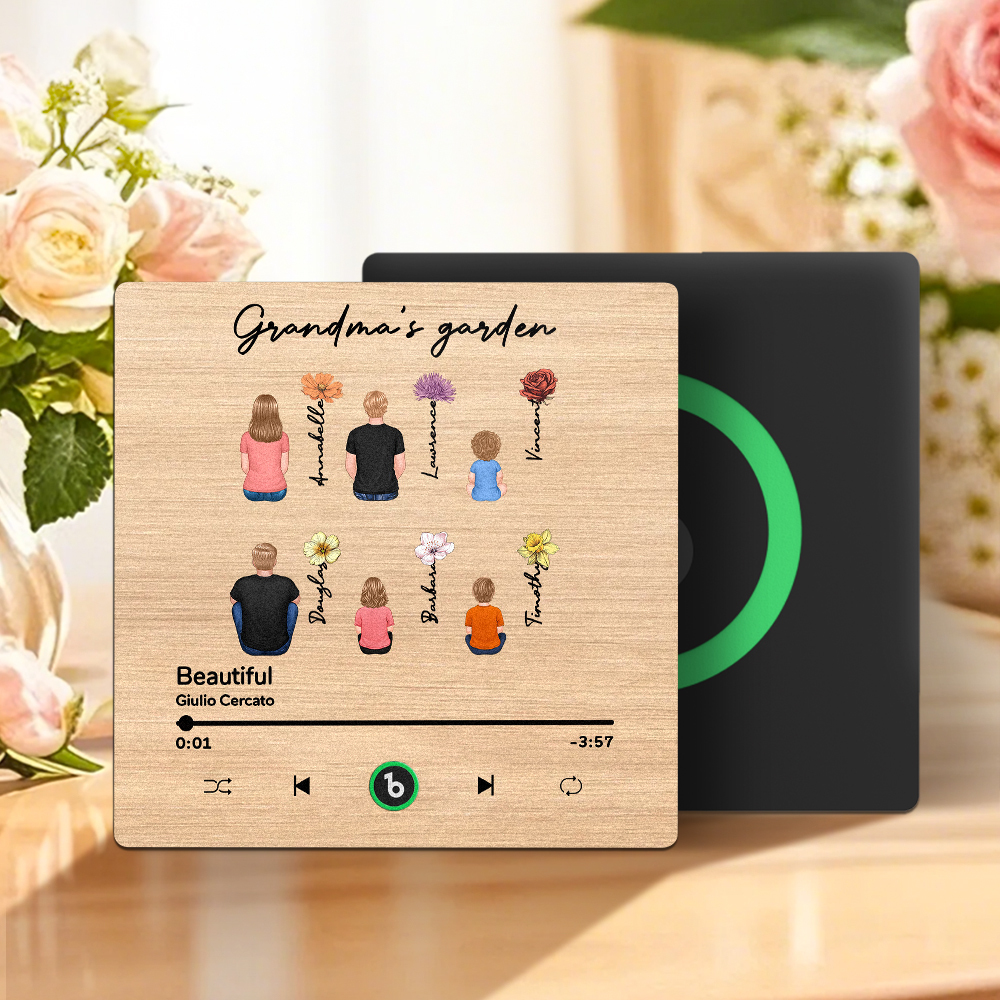 Imán De Nevera Con Música Personalizada Para El Día De La Madre, Adhesivo Para Pared Con Música Que Reproduce Música Sin Celular, Varios Estilos - santacalcetines