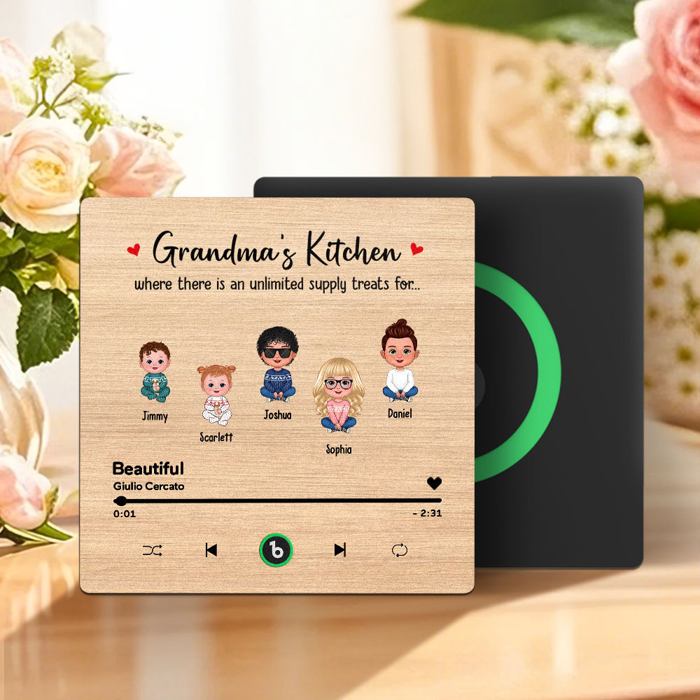 Imán De Nevera Con Música Personalizada Para El Día De La Madre, Adhesivo De Pared Con Música Que Reproduce Música Sin Celular, Varios Estilos. - santacalcetines