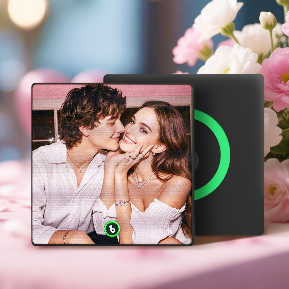 Imán De Nevera Con Música Personalizada, Calendario Con Foto Grabada, Regalo Lenticular - santacalcetines