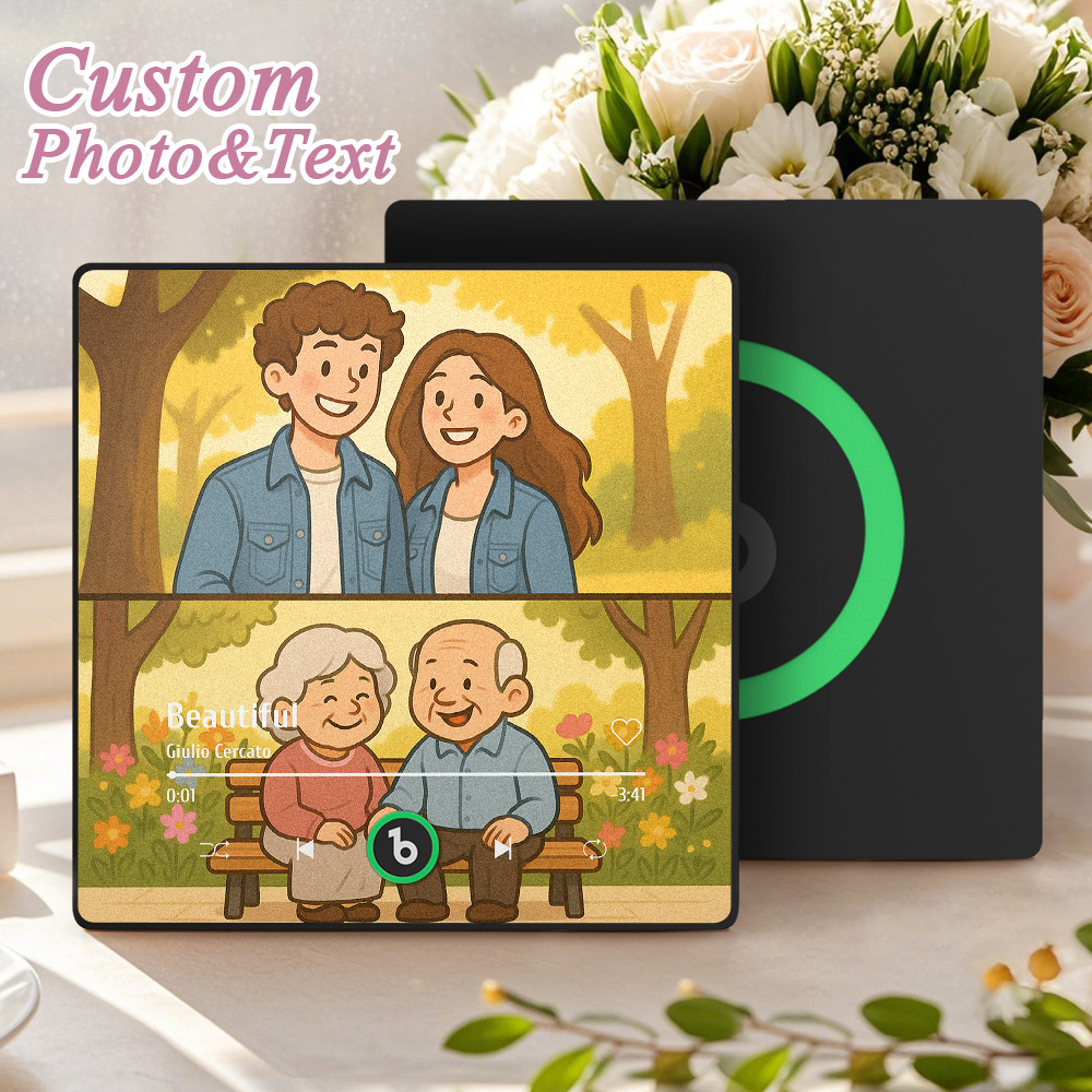 Imán De Nevera Con Dibujos Animados Personalizado, Música Que Se Puede Reproducir Sin Teléfono Móvil, Póster De Dibujos Animados, Imán De Nevera Con Bluetooth. - santacalcetines