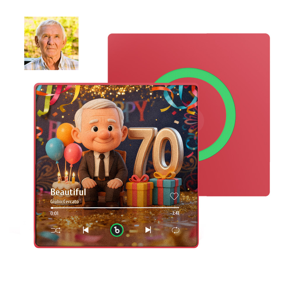 Imán De Nevera Con Diseño De Música De Dibujos Animados, Regalo De Cumpleaños Personalizado Para Hombre - santacalcetines