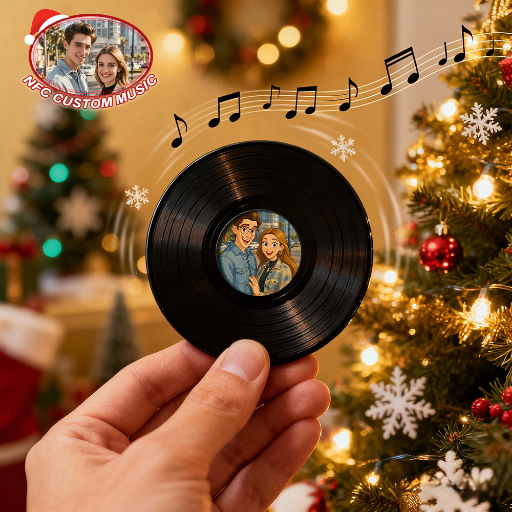 Regalos De Navidad Nfc Música Imán De Refrigerador Acrílico Imán De Refrigerador De Música Personalizado Imán De Refrigerador De Música Personalizado Puede Reproducir Canciones - santacalcetines