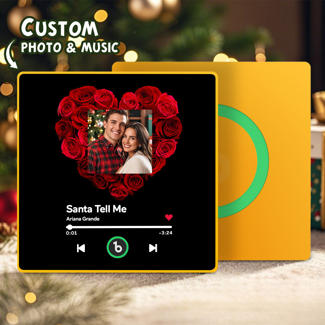 Imanes De Nevera Con Música Personalizados. Imán De Nevera Con Música Personalizado. Marco Colorido. Álbum Con Imán Para Nevera. Puede Reproducir Canciones. Regalo Para Un Amante. - santacalcetines
