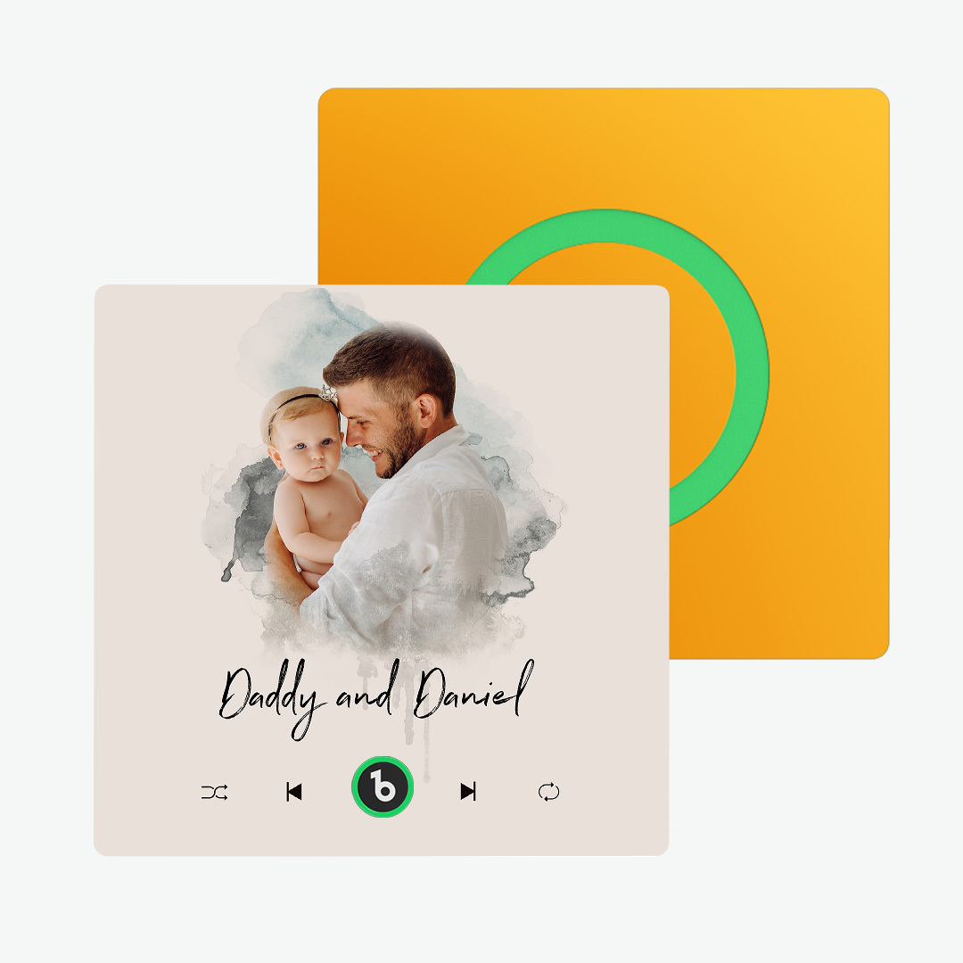 Imán De Nevera Con Música De Color Morado Y Amatista Personalizado, Nuevo Adhesivo De Pared Con Foto Musical De Actualización 4.0 Que Reproduce Música Sin Teléfono Móvil, Varios Estilos, Regalos Para Parejas - santacalcetines