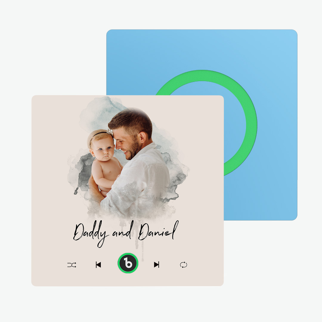 Imán De Nevera Con Música De Color Morado Y Amatista Personalizado, Nuevo Adhesivo De Pared Con Foto Musical De Actualización 4.0 Que Reproduce Música Sin Teléfono Móvil, Varios Estilos, Regalos Para Parejas - santacalcetines