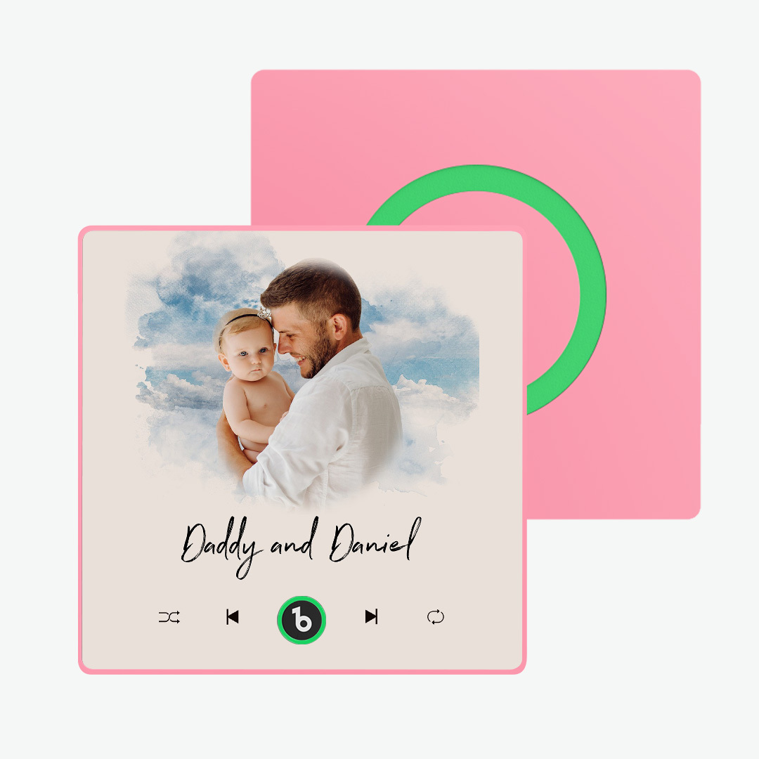 Imán De Nevera Con Música De Color Morado Y Amatista Personalizado, Nuevo Adhesivo De Pared Con Foto Musical De Actualización 4.0 Que Reproduce Música Sin Teléfono Móvil, Varios Estilos, Regalos Para Parejas - santacalcetines