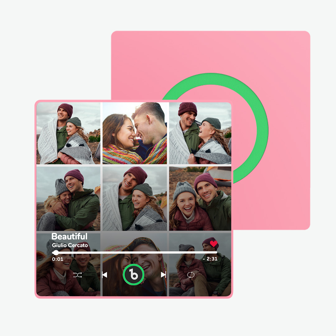 Imán De Nevera Con Música De Color Morado Y Amatista Personalizado, Nuevo Adhesivo De Pared Con Foto Musical De Actualización 4.0 Que Reproduce Música Sin Teléfono Móvil, Varios Estilos, Regalos Para Parejas - santacalcetines