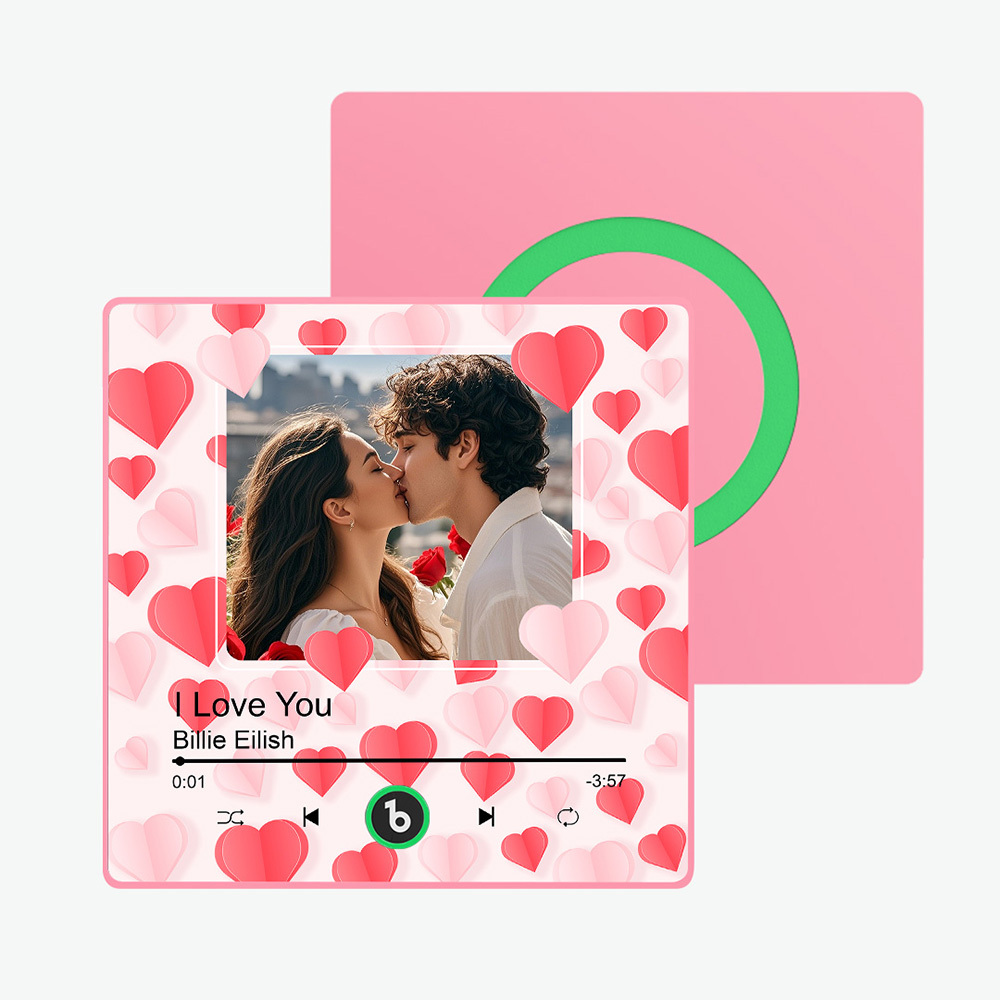 Imanes De Nevera Con Música Personalizados. Imán De Nevera Con Música Personalizado. Marco Colorido. Álbum Con Imán Para Nevera. Puede Reproducir Canciones. Regalo Para Un Amante. - santacalcetines