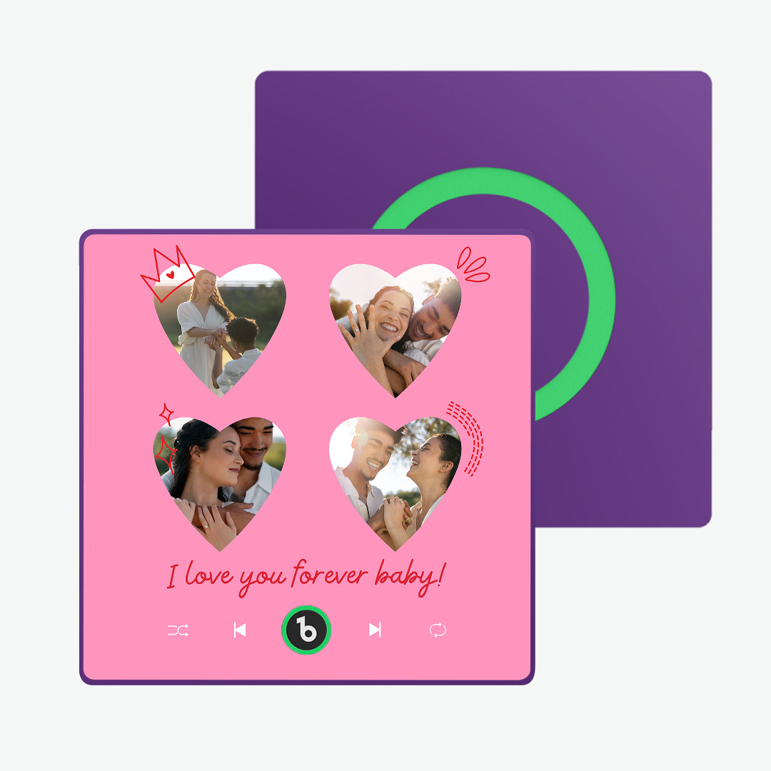 Imanes De Nevera Con Música Personalizados. Imán De Nevera Con Música Personalizado. Marco Colorido. Álbum Con Imán Para Nevera. Puede Reproducir Canciones. Regalo Para Un Amante. - santacalcetines