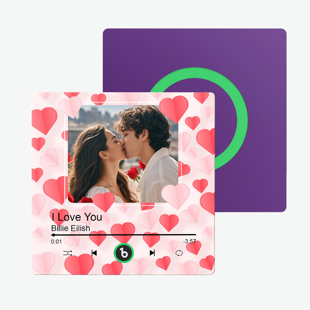 Imanes De Nevera Con Música Personalizados. Imán De Nevera Con Música Personalizado. Marco Colorido. Álbum Con Imán Para Nevera. Puede Reproducir Canciones. Regalo Para Un Amante. - santacalcetines