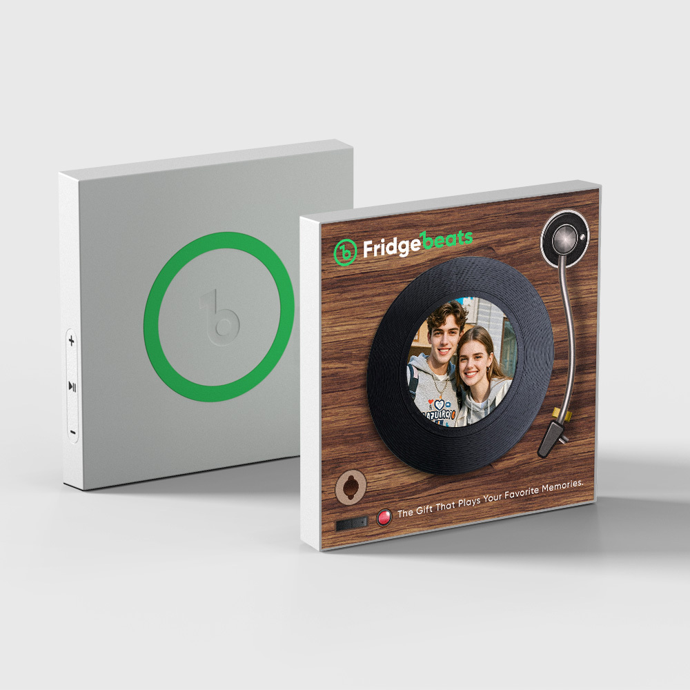 El Imán Personalizado Para Nevera Con Música Y Fotografías Puede Personalizar De 1 A 6 Vinilos Y Canciones - santacalcetines
