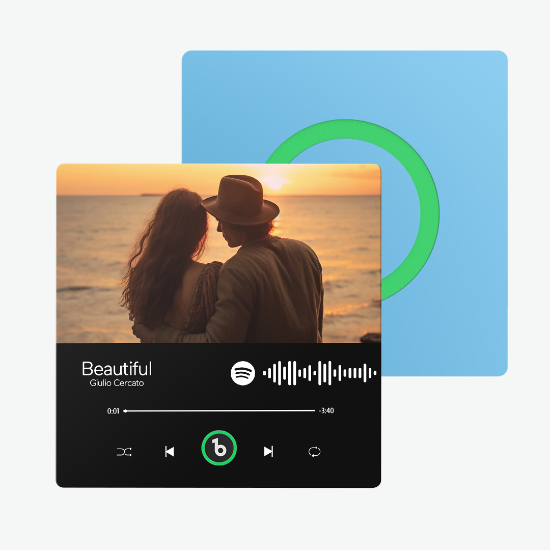 Imán De Nevera De Música Personalizado, Álbum De Spotify, Imán De Nevera, Regalos De Aniversario Coloridos - santacalcetines