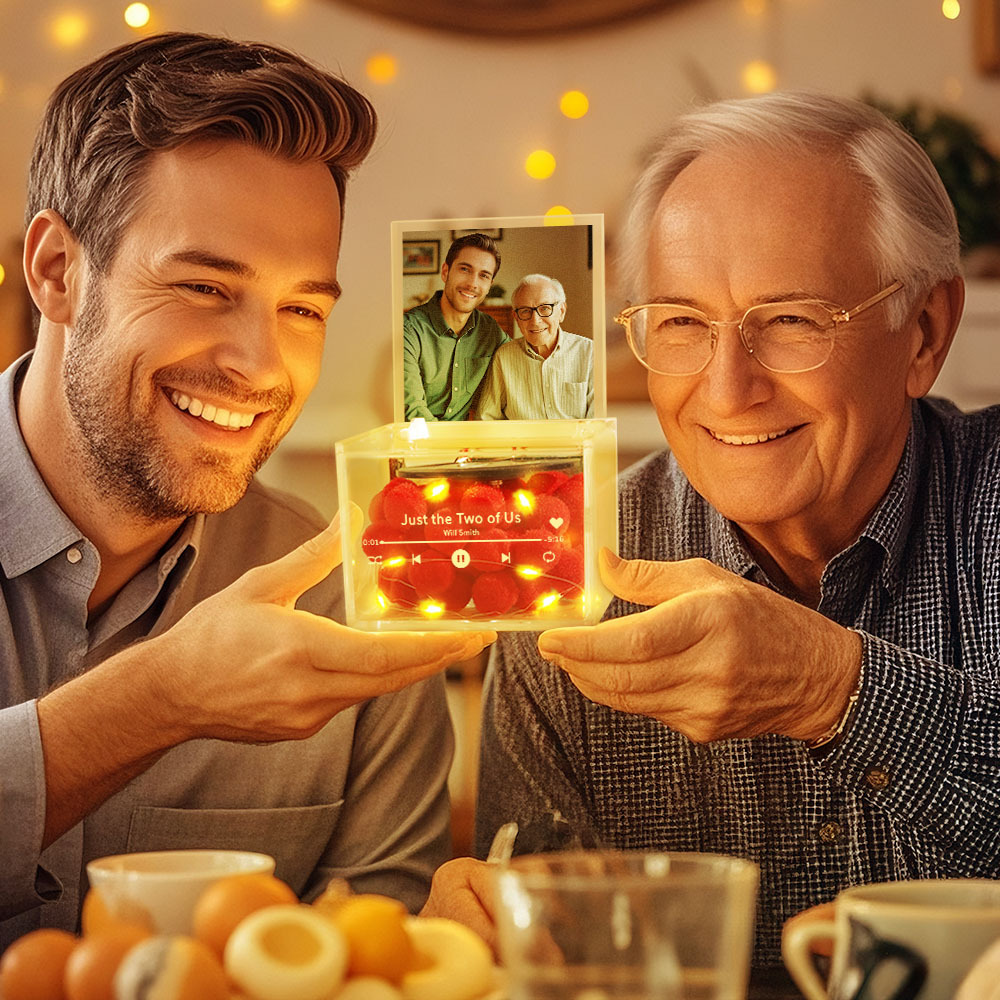 Mini Tocadiscos De Vinilo Con Sable De Luz Personalizado 'soy Su Padre', Reproductor De Música Automático De Acrílico Personalizado, Regalo Para Papá En El Día Del Padre - santacalcetines