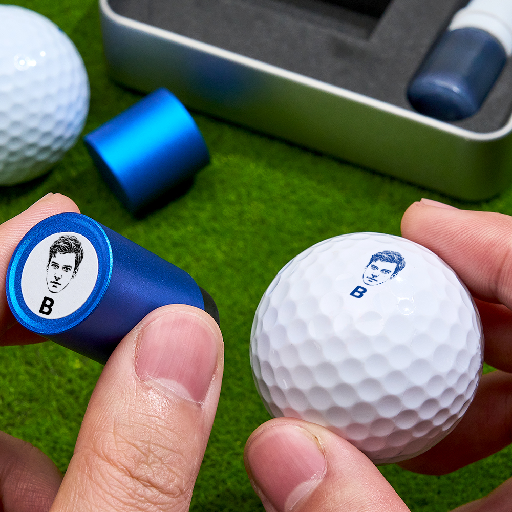 Sello De Pelota De Golf Con Foto Personalizada, Regalo Del Día Del Padre, Con Caja De Almacenamiento De Metal Para Jugador De Golf