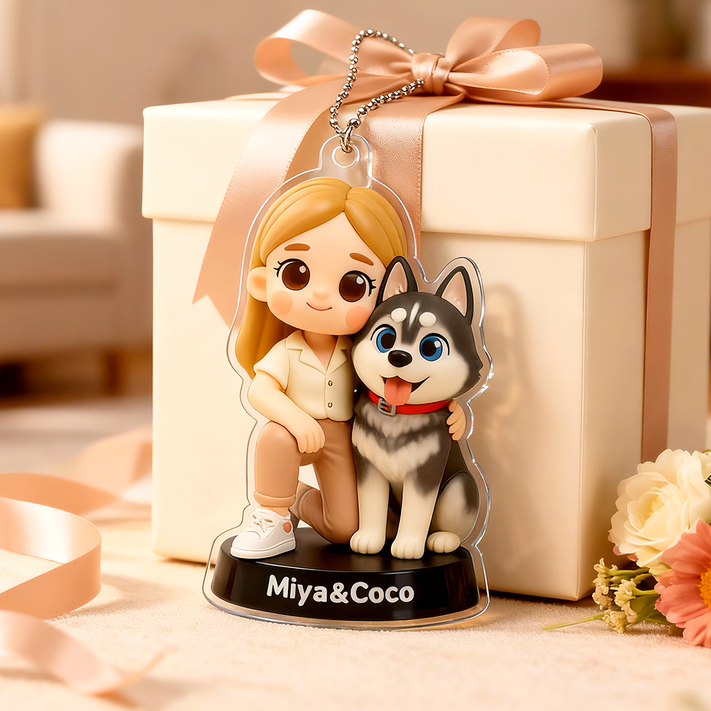 Percha De Acrílico Personalizada Para Coche: Regalos Divertidos Para Un Momento Especial Con Tu Mascota. Regalo Personalizado Para Amantes De Las Mascotas. - santacalcetines