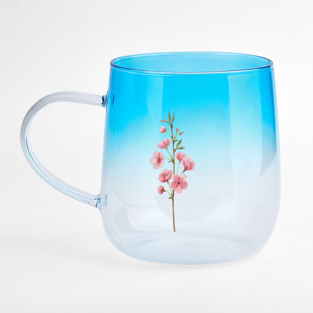 Taza Personalizada De Vidrio Degradado Rosa 'eres La Flor Más Hermosa' - santacalcetines