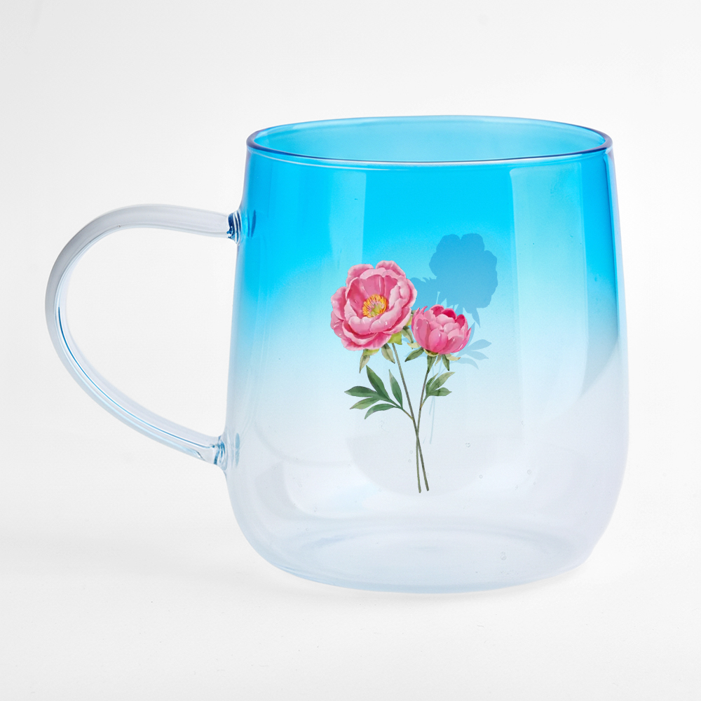 Taza Personalizada De Vidrio Degradado Rosa 'eres La Flor Más Hermosa' - santacalcetines