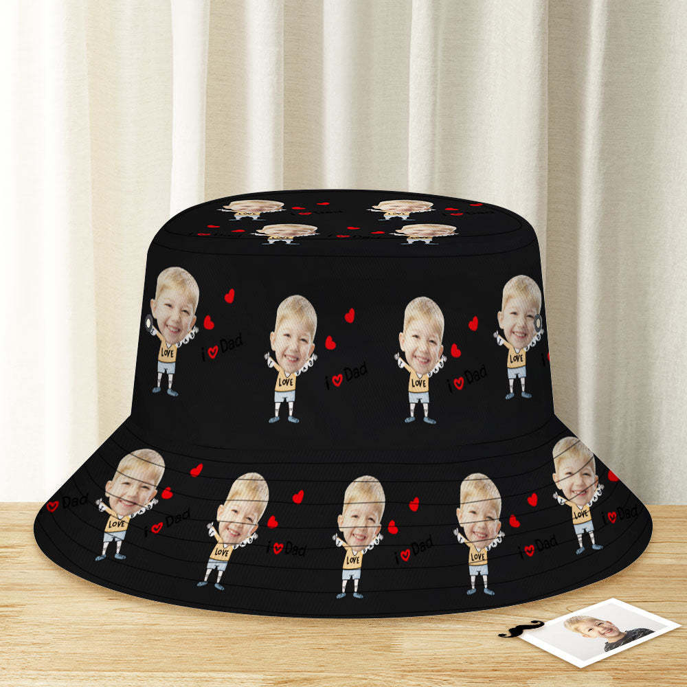 Sombrero De Cubo Personalizado Sombrero De Cubo De Cara Unisex Gorra De Verano Al Aire Libre De Ala Ancha Personalizada Senderismo Sombreros Deportivos De Playa Para El Papá Más Querido -camo - santacalcetines