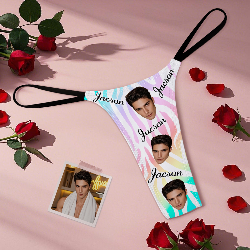 Tangas Personalizadas Face Mash Photo Bragas Ropa Interior Divertida Calzoncillos - santacalcetines