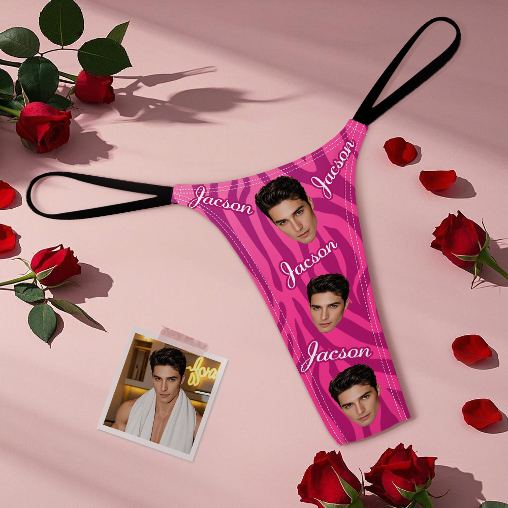 Tangas Personalizadas Face Mash Photo Bragas Ropa Interior Divertida Calzoncillos - santacalcetines