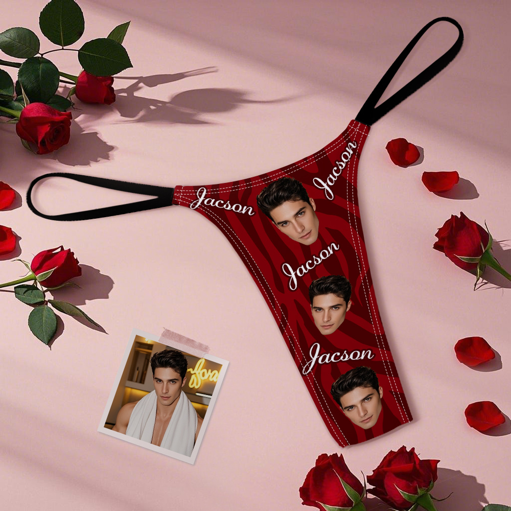 Tangas Personalizadas Face Mash Photo Bragas Ropa Interior Divertida Calzoncillos - santacalcetines