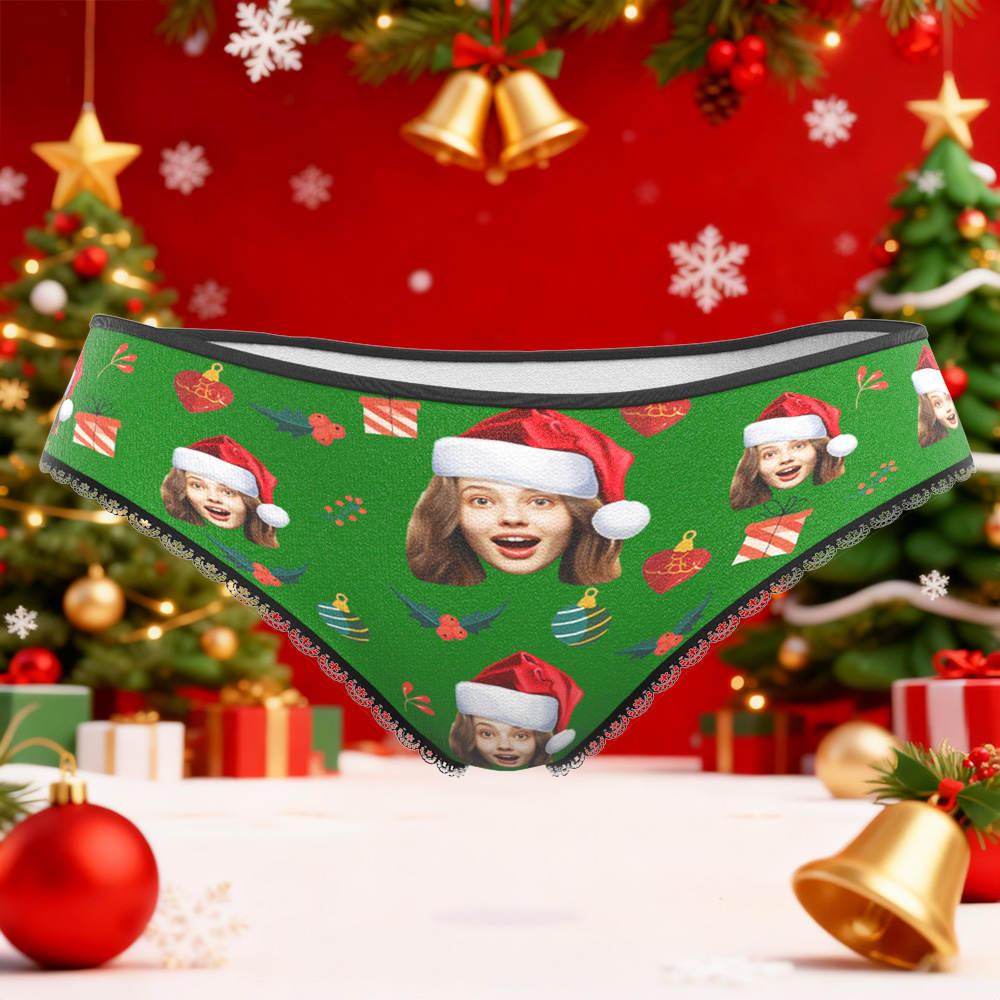 Bragas Con Foto Y Nombre Personalizadas, Ropa Interior Divertida, Regalos Personalizados Con Foto Para Navidad, Bragas Para Mujer