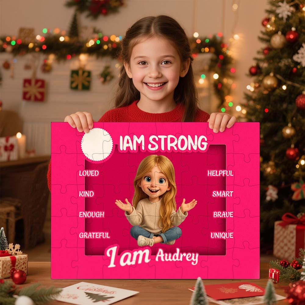 Rompecabezas Personalizado - Feliz Cumpleaños Regalo De Navidad Para Nietos - Regalo Para Niños - Tendencia 2025 - Rompecabezas Personalizado - santacalcetines